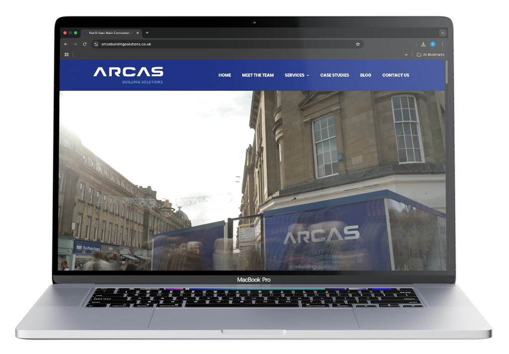 Mockup of Arcas Website