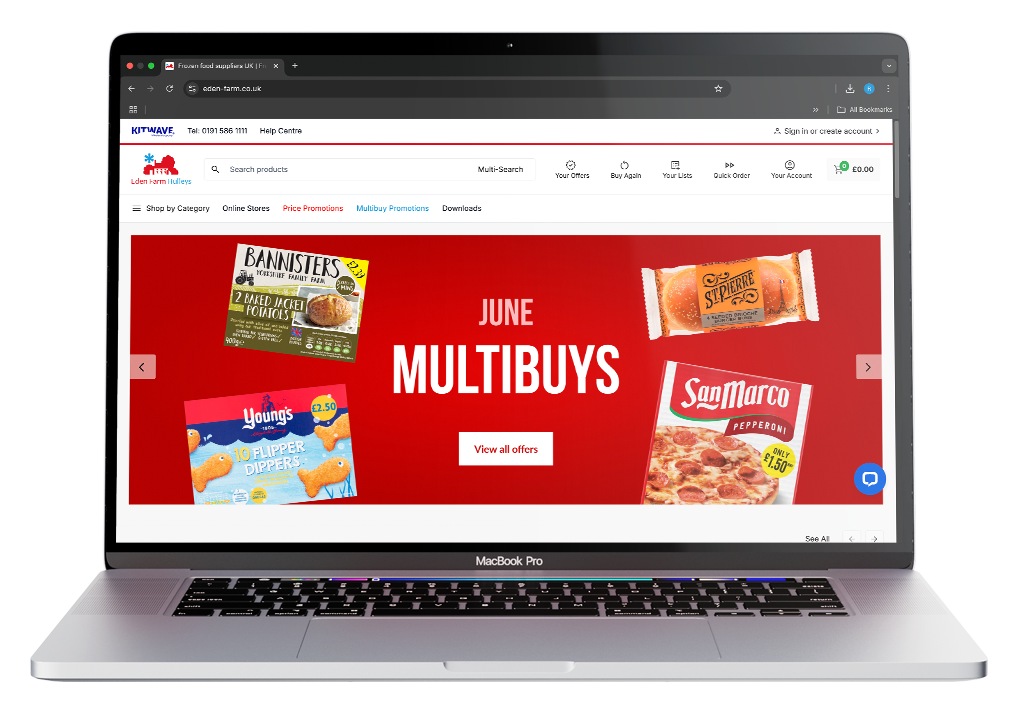 Mockup of Eden Farm Website