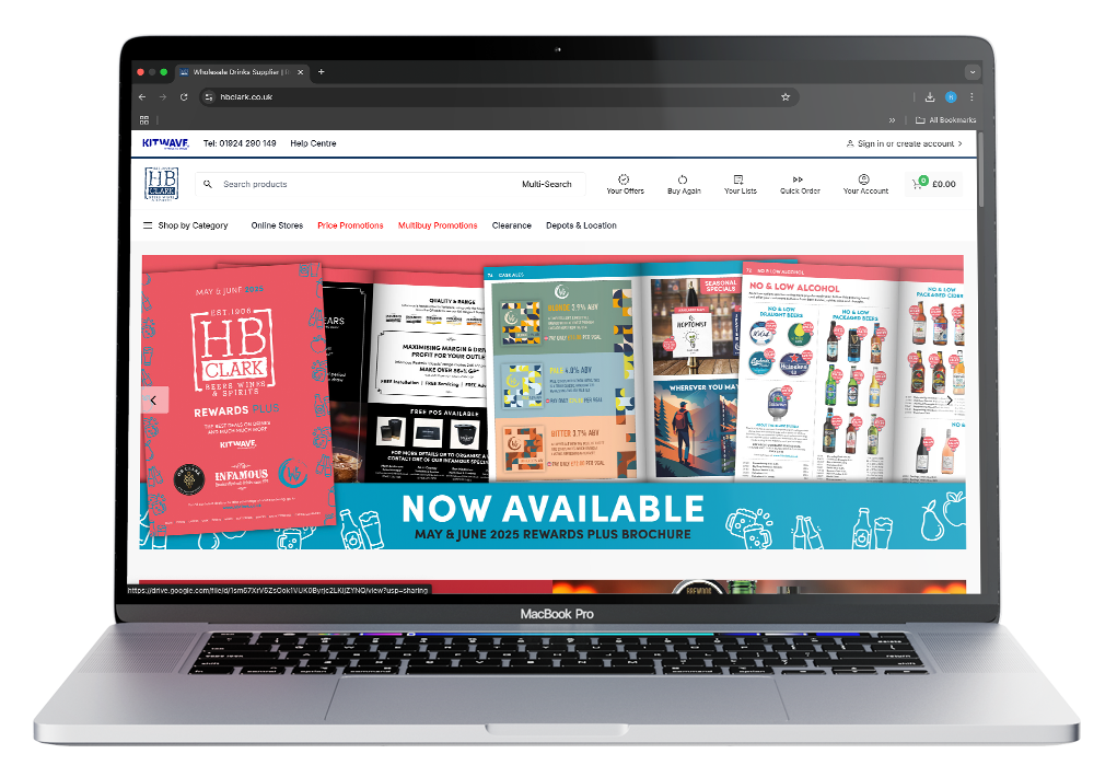 Mockup of HB Clark Website