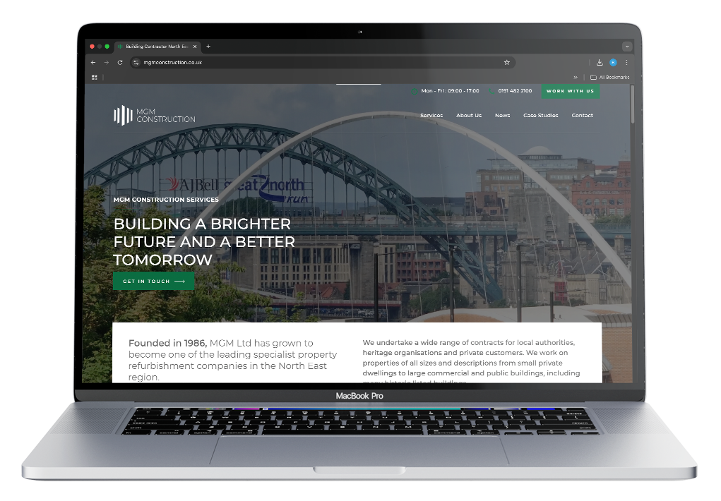 Mockup of MGM Website